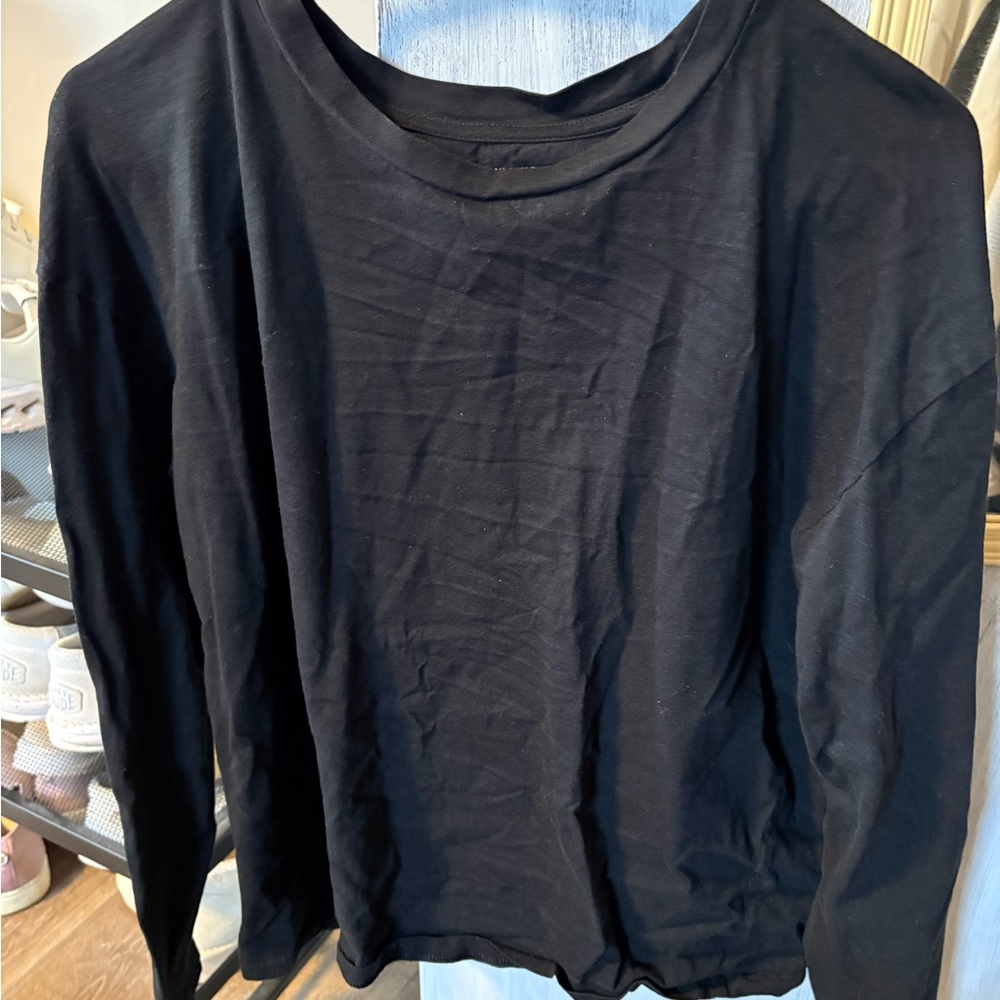 Banana Republic Black Long Sleeve Top S